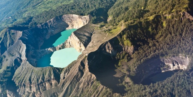 Kelimutu Krater Gölü, Flores Adası, Endonezya