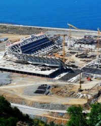 Trabzon'un yeni stadı Vodafone Arena'yı solladı!