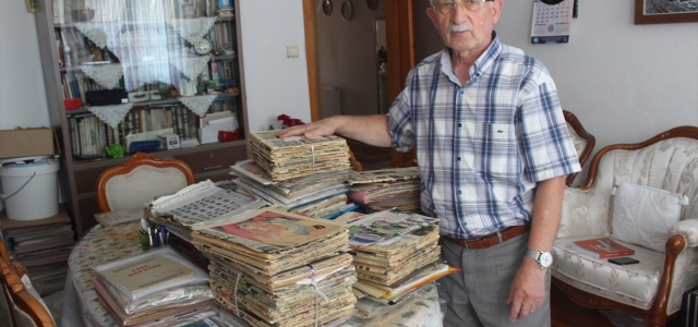 64 yıldır babasından kalan arşivleme alışkanlığını devam ettiriyor