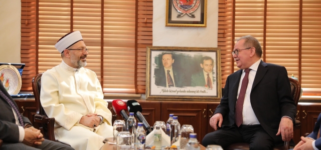 Diyanet İşleri Başkanı Prof. Dr. Ali Erbaş Başkan Demir’i Ziyaret Etti