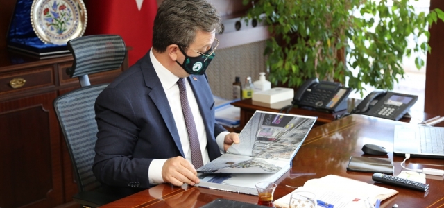 Giresun Valisi Ünlü, AA Trabzon Bölge Müdürü Sel'i kabul etti