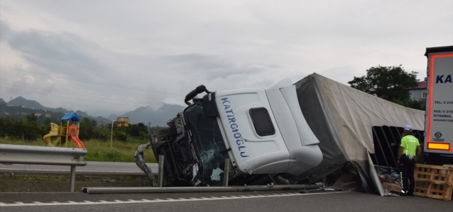 Giresun'da trafik kazalarında 3 kişi yaralandı