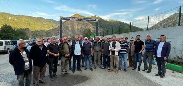Giresun'da vatandaşlar katı atık bertaraf tesisinin kapatılması için eylem yaptı