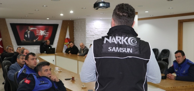 Havza Belediyesi personeline "En iyi Narkotik Polisi Anne Projesi" anlatıldı