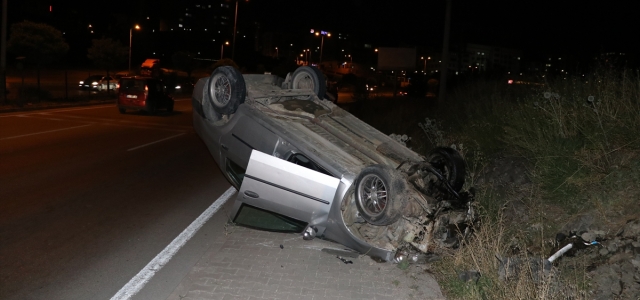 Karabük'te otomobil devrildi: 1 yaralı