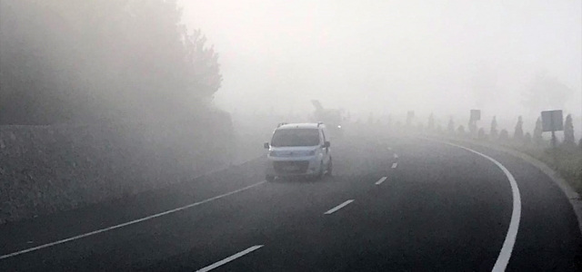Kastamonu'da sis ulaşımı olumsuz etkiliyor