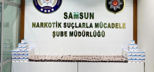 Samsun'da 16 bin 821 kapsül sentetik hap ele geçirildi