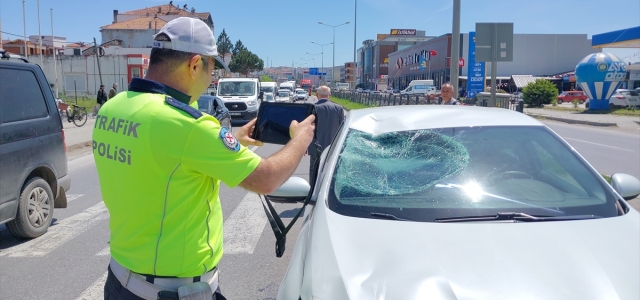Samsun'da otomobilin çarptığı bisikletli yaralandı