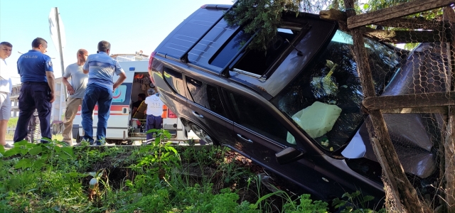 Samsun'da trafik kazasında 2 kişi yaralandı