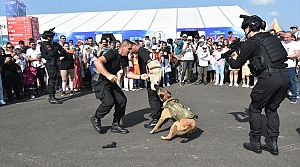 Jandarmada görevli saldırı köpeği "Maşa" da TEKNOFEST'te