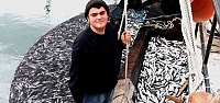 18 yaşındaki kaptan 30 ton kefalle kıyıya döndü