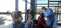 Bayburt'ta organize sanayi bölgesinde “mobil aşı“ uygulaması başladı