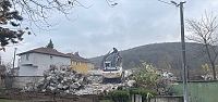 Düzce'de depremde hasar gören Sarıdere...