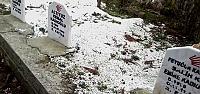 Mezar taşlarına CHP mührü