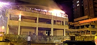 Rize'de kafe yangını