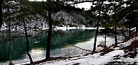 Saklı Cennet Borabay Gölü dondu