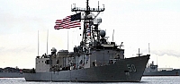 Samsun'da ABD savaş gemisi eylemi