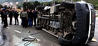 Yolcu minibüsleri çarpıştı: 9 yaralı