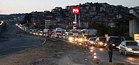Zonguldak İstanbul yolunda 5 km'lik kuyruk