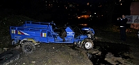 Zonguldak'ta tarım aracı devrildi: 4 yaralı