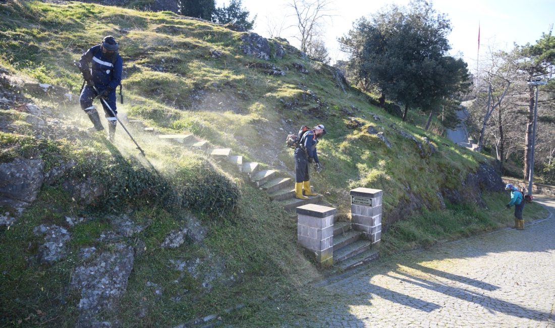 Giresun Belediyesi Park ve Bahçeler Müdürlüğü ekipleri, şehrin en önemli