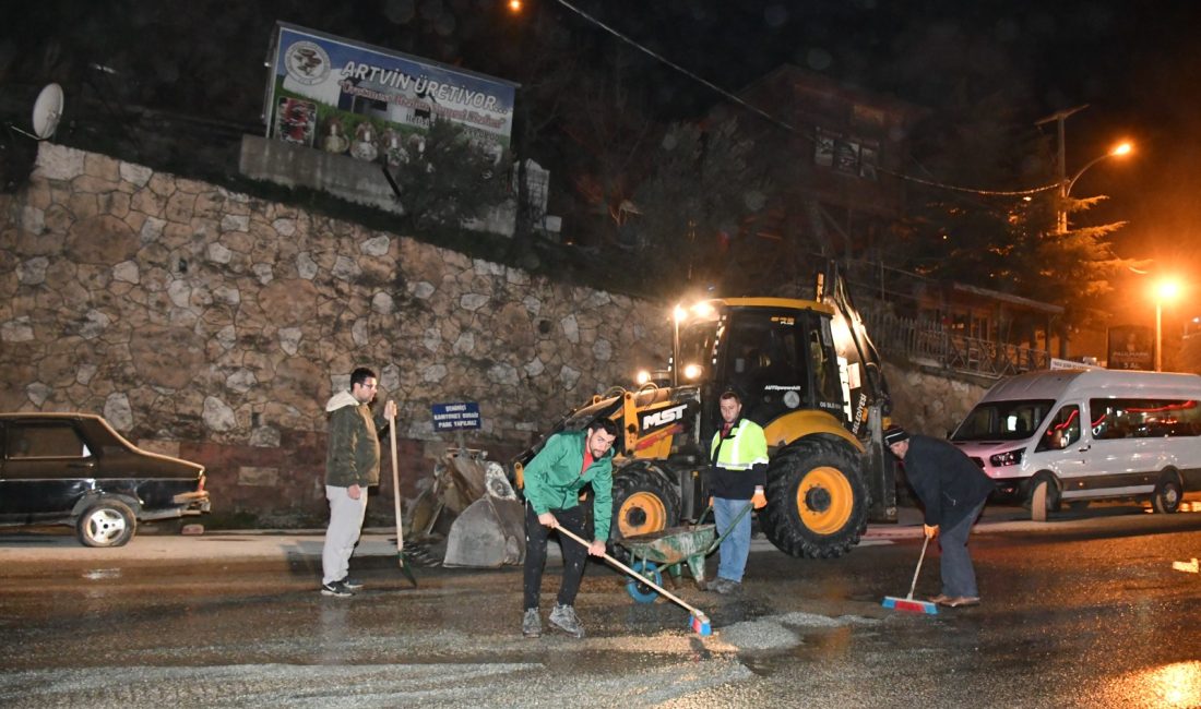 Kış Çalışmalarında 980 Ton Malzeme Kullanıldı, Temizlik Çalışmaları Devam Ediyor.