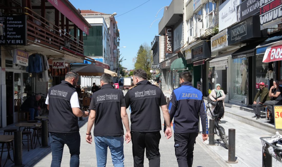 Düzce Belediyesi İtfaiye Müdürlüğü, yangın risklerini azaltmak ve halkın can