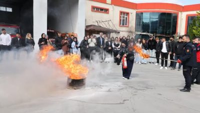 Tokat Belediyesi İtfaiye Müdürlüğü tarafından Gaziosmanpaşa Üniversitesi İş Sağlığı ve