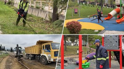 Karabük Belediyesi, baharın gelişiyle birlikte şehir genelindeki parklar ve yeşil