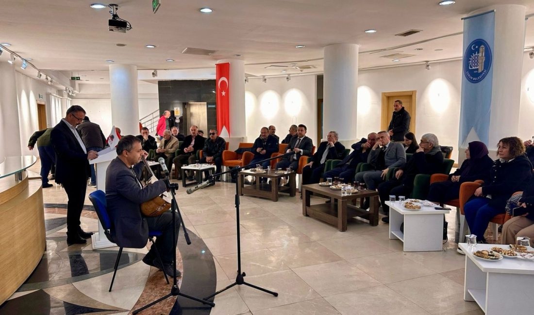 Şehrin kültür ve sanat insanları, Çorum Belediyesi’nin düzenlediği “Sanat Dostları