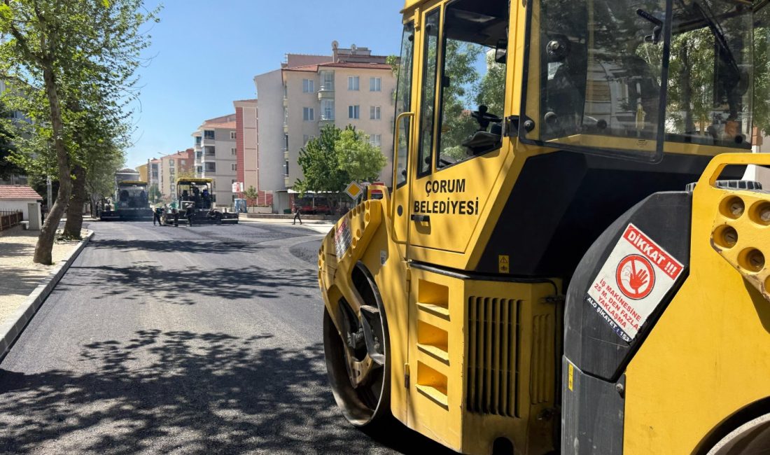 Çorum Belediyesi, şehir genelinde sürdürdüğü altyapı ve üstyapı yenileme çalışmalarına