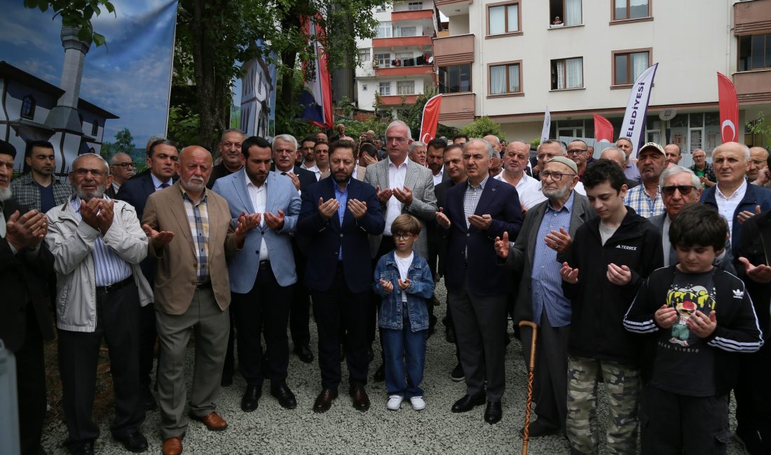 Rize Belediyesi ve hayırsever vatandaşların iş birliğiyle Çarşı Mahallesi Camii