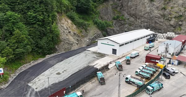 Rize Belediyesi tarafından salarha yol güzergahı üzerinde inşa edilen modern