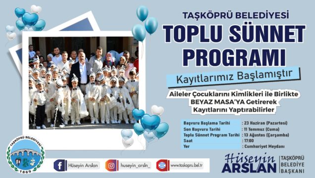 Taşköprü Belediyesi tarafından Uluslararası Kültür ve Sarımsak Festivali etkinlikleri kapsamında