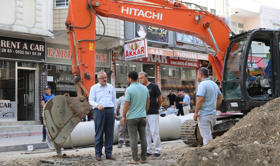 Bafra Belediye Başkanı Hamit Kılıç ilçede gerçekleştirilen altyapı çalışmalarının günümüze