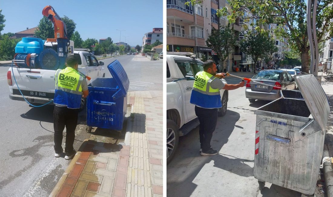 Bafra Belediyesi “Temiz Çevre, Sağlıklı Gelecek” anlayışı doğrultusunda çevre ve