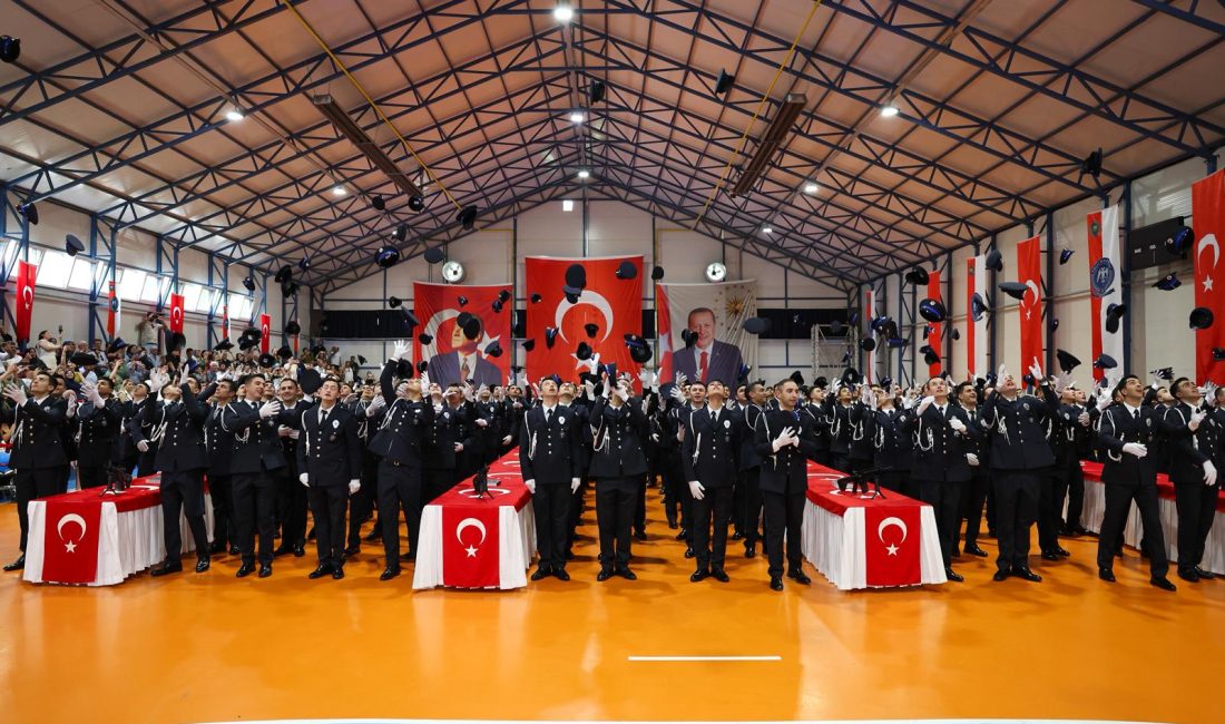 Rize Polis Meslek Eğitim Merkezinde (POMEM) eğitimlerini tamamlayan 185 öğrenci