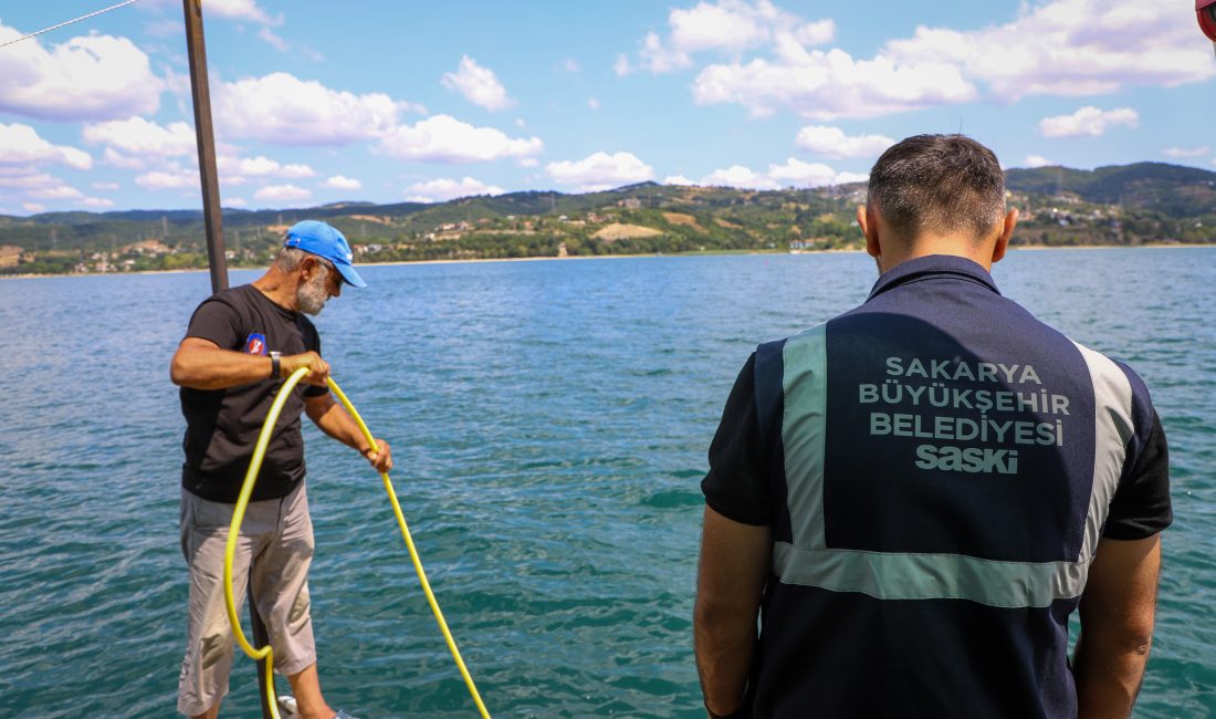 SASKİ, Sapanca Gölü’nün 25 metre derinliğinde başlattığı su alma hatlarındaki