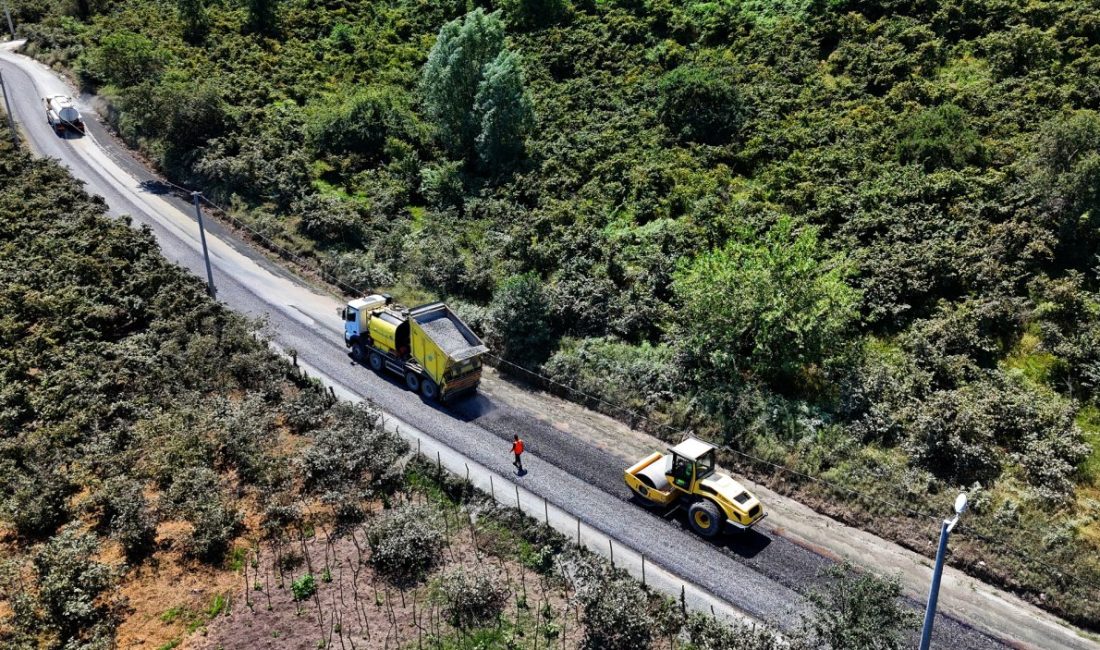 Ordu Büyükşehir Belediyesi, Ünye ilçesindeki ulaşım altyapısını güçlendirmeye devam ediyor.