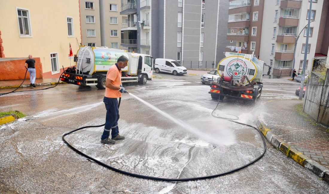 Giresun Belediyesi pırıl pırıl bir şehir için çalışmalarını aralıksız olarak