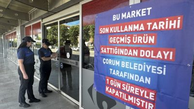 Market denetimlerini aralıksız sürdüren Çorum Belediyesi Zabıta Müdürlüğü ekipleri son