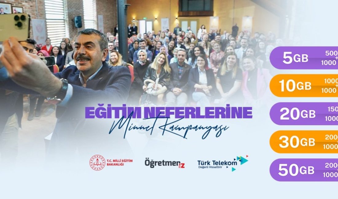 Millî Eğitim Bakanlığı Ve Türk Telekom İş Birliğiyle Öğretmenlere Özel İletişim Avantajları “ÖğretmenİZ – Eğitim Neferlerine Minnet Kampanyası” kapsamında, Türk Telekom iş