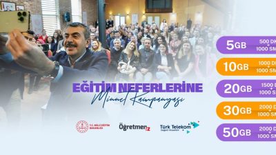 “ÖğretmenİZ – Eğitim Neferlerine Minnet Kampanyası” kapsamında, Türk Telekom iş