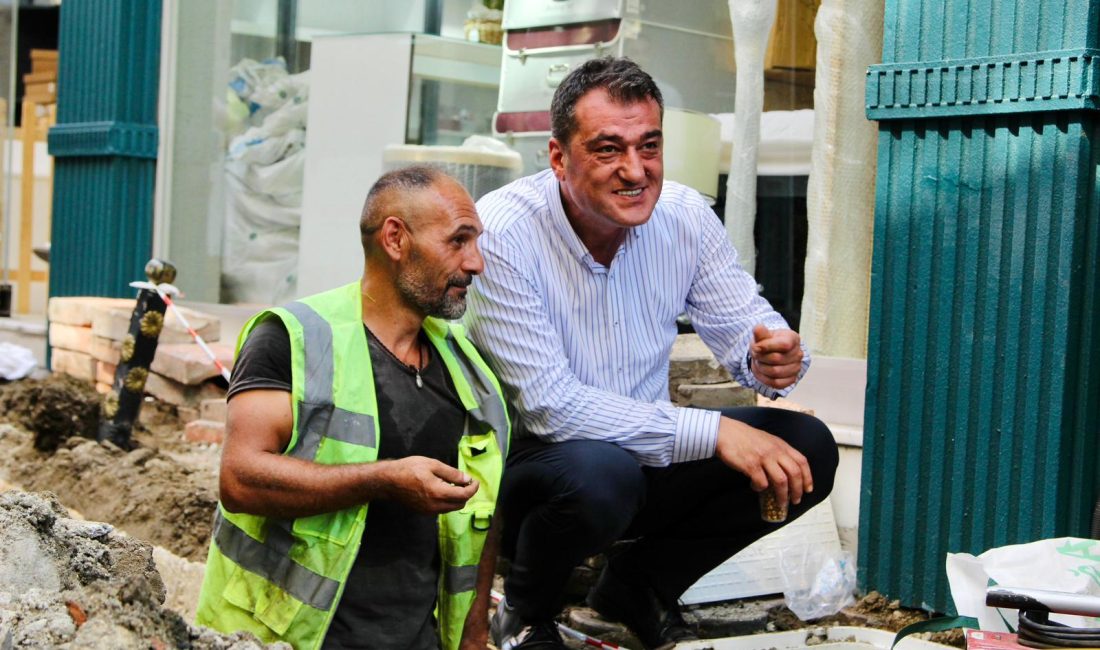 Hacımiktat Mahallesi İncedayı Sokak’ta esnafların mağduriyet çağrısının ardından, doğalgaz çalışması