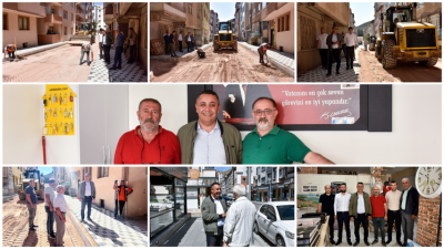 Bakanımız, Fen İşleri Müdürlüğümüz tarafından Harşit Sokak’ta yürütülen yol ve