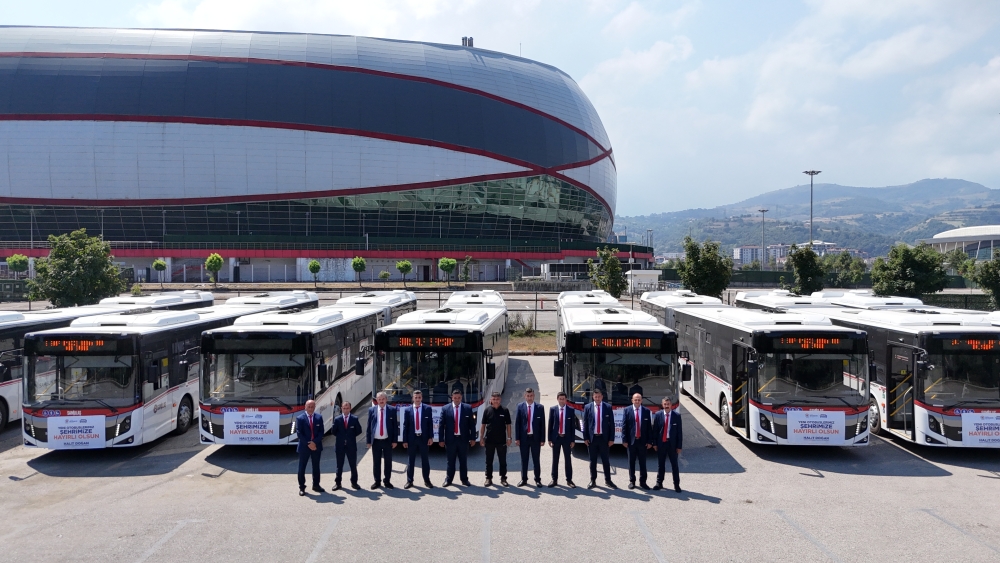 Samsun Büyükşehir Belediyesi, kentte toplu taşıma hizmetinde kullanılan araçların sayısını