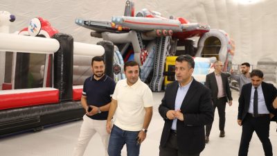 Samsun, Türkiye’nin en büyük kapalı şişme çocuk oyun alanı Balonya’ya