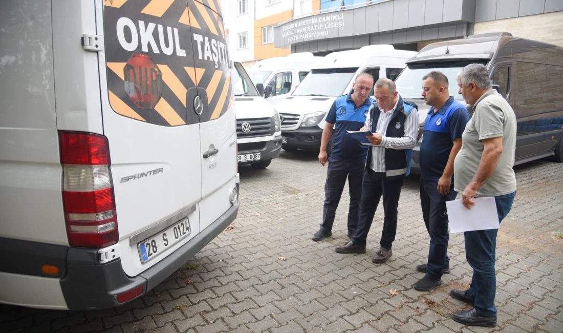 2025-2026 Eğitim-Öğretim yılına sayılı günler kala Giresun Belediyesi, öğrenci güvenliğini
