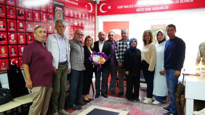 Gaziler Günü dolayısıyla Düzce’deki gazi derneklerini ziyaret eden Düzce Belediye