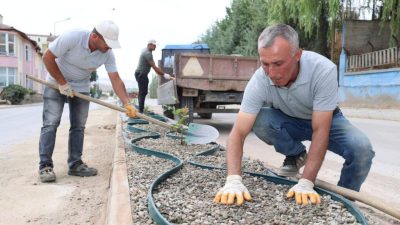 Zile Belediyesi Fen İşleri Müdürlüğü tarafından bir süredir devam eden